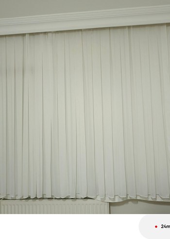 Beyaz Modern Desensiz Perde - Görsel 2