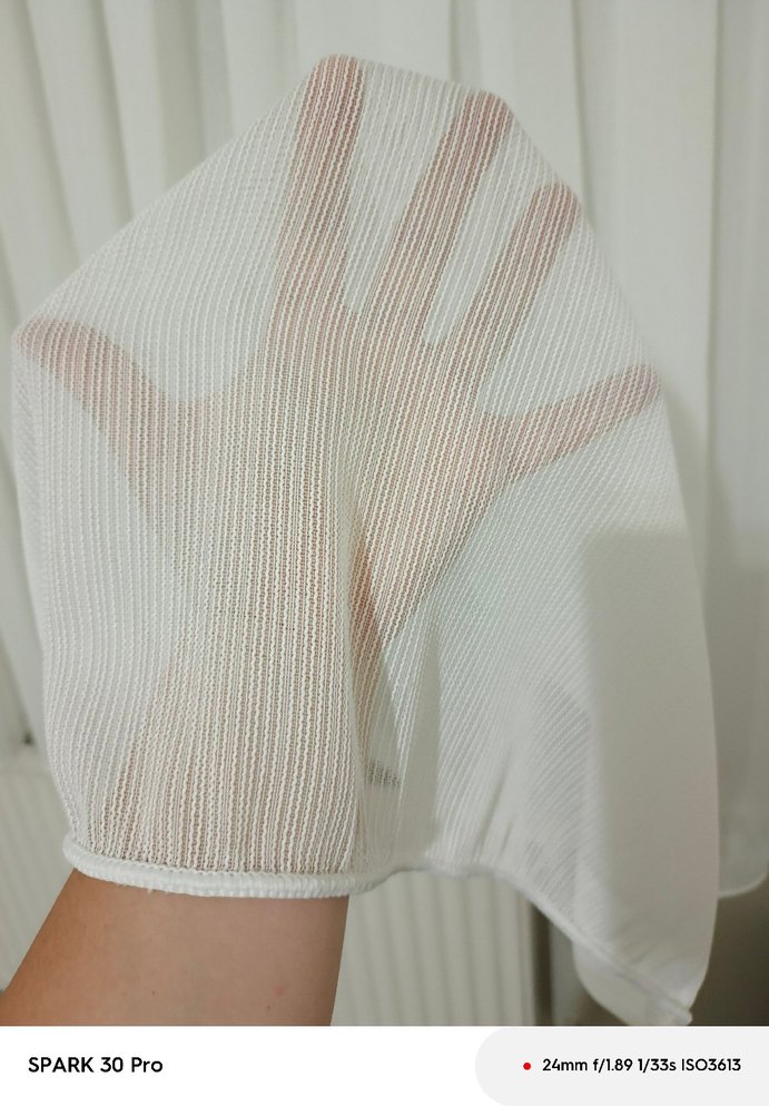 Beyaz Modern Desensiz Perde - Görsel 3