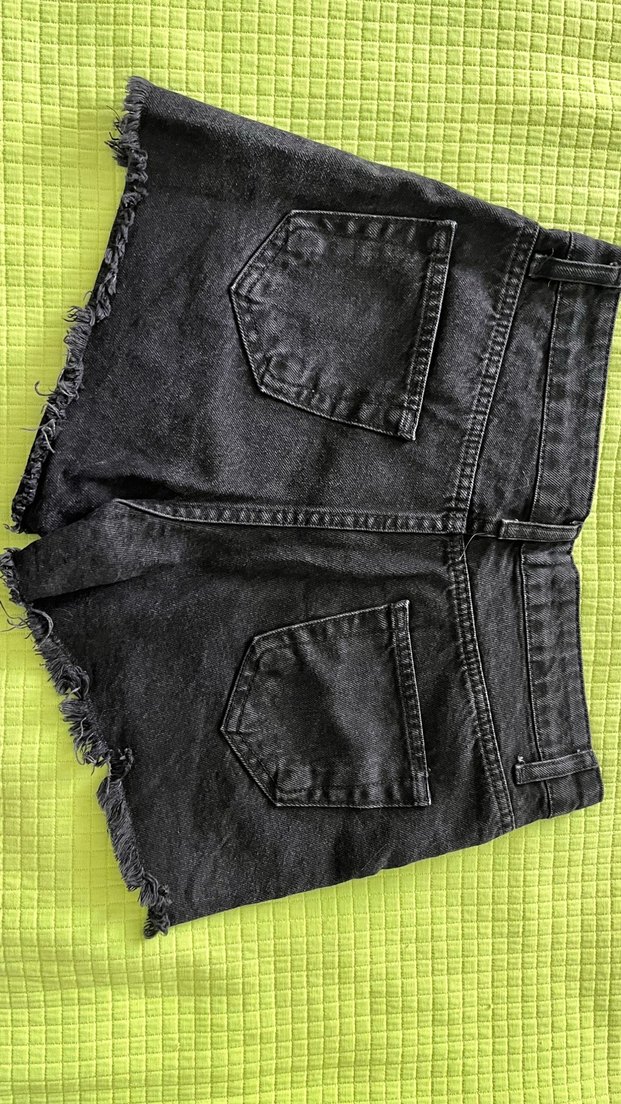 Siyah Kot şort - Görsel 3