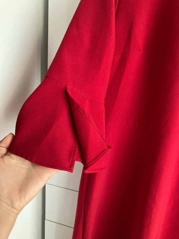 Gusto marka Kırmızı Midi elbise - Görsel 2