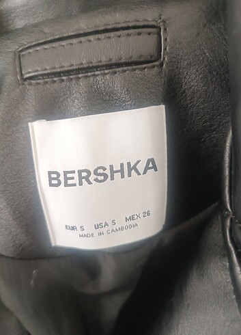 s Beden siyah Renk BERSHKA Deri Ceket