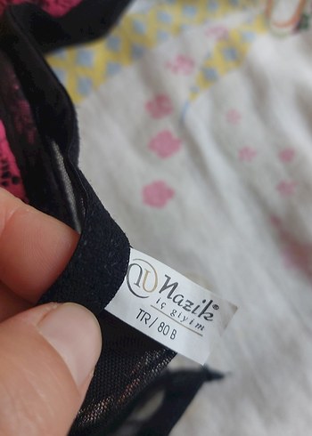 Desenli Pembe Sütyen - Görsel 3