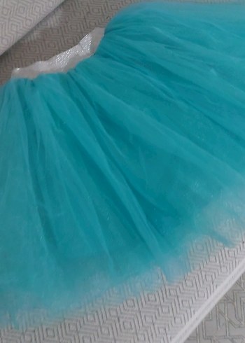 Fırfırlı Turkuaz Kız Çocuk Etek - Görsel 2