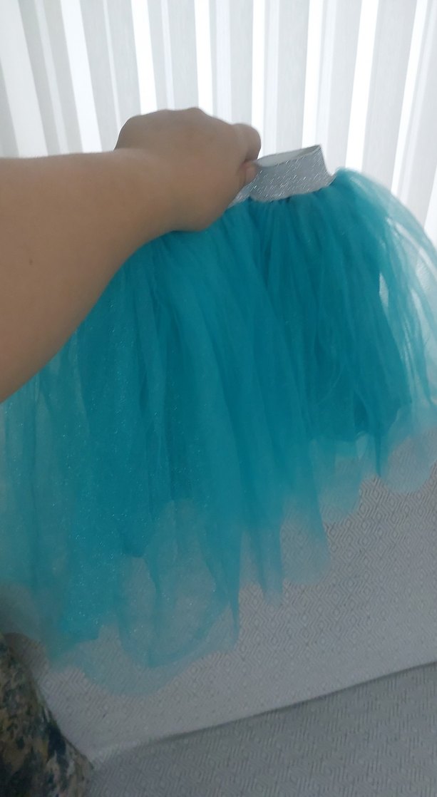 Fırfırlı Turkuaz Kız Çocuk Etek - Görsel 3