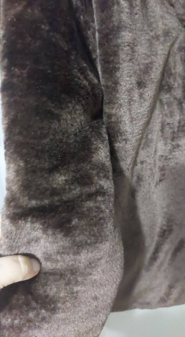 Kadın Kahverengi Suni Kürk Midi Ceket - Görsel 5