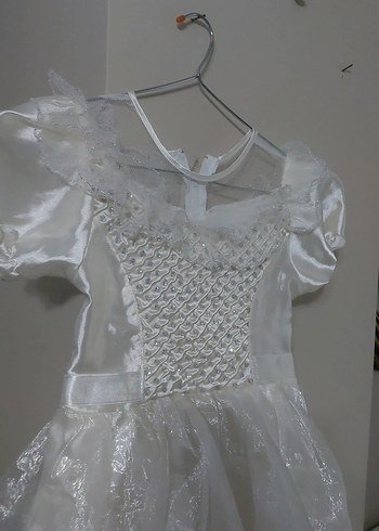 Vintage Beyaz Mini Düğün Elbisesi - Görsel 2