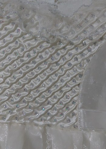 Vintage Beyaz Mini Düğün Elbisesi - Görsel 4