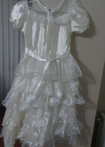 Vintage Beyaz Mini Düğün Elbisesi - Görsel 5