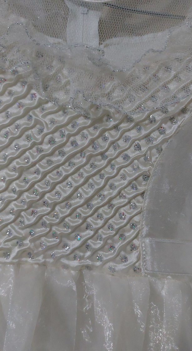 Vintage Beyaz Mini Düğün Elbisesi - Görsel 4