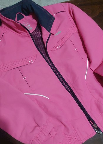 Kız Çocuk Pembe Fermuarlı Ceket - Görsel 2