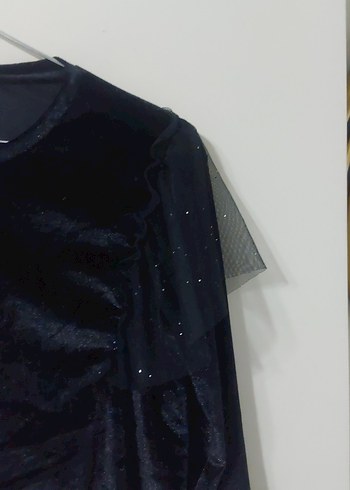 Uzun Kollu Siyah Gotik Bluz - Görsel 4