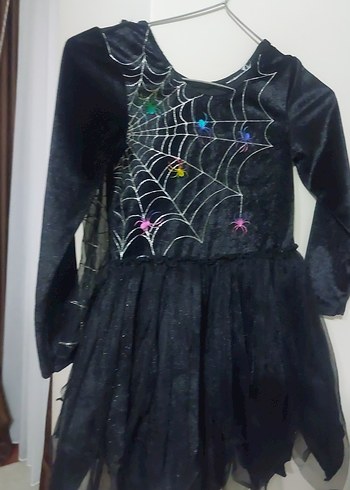 Kız Çocuk Siyah Gotik Dantelli Elbise - Görsel 2