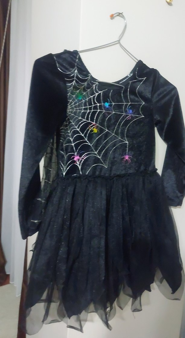 Kız Çocuk Siyah Gotik Dantelli Elbise - Görsel 2