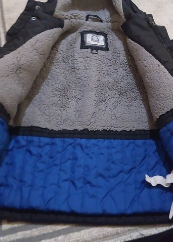 Düğmeli Erkek cocuk Gri Midi Mont - Görsel 5