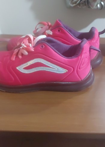 Pembe Elastik Bağcıklı Kadın Spor Ayakkabı - Görsel 5