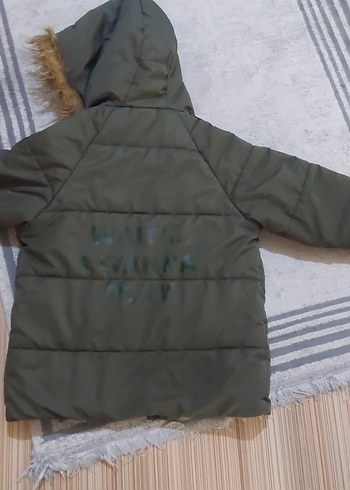 Kürklü Kapüşonlu cocuk Kışlık Kısa Mont - Görsel 4