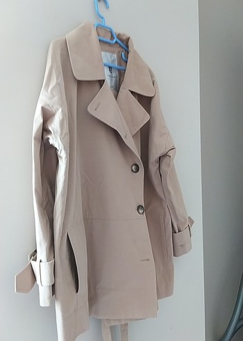 xl Beden camel Renk Bej Midi Kadın Trençkot
