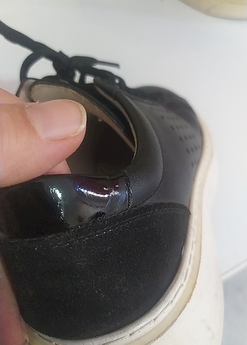 38 Beden Siyah Stiletto Topuklu Kadın Spor Ayakkabı