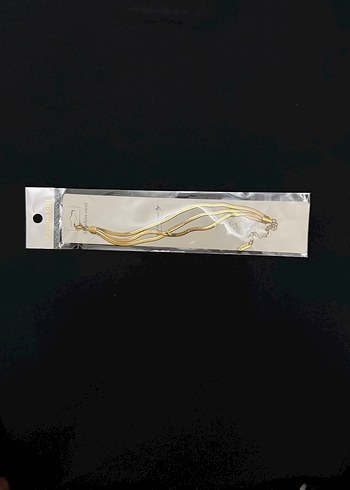 Diğer Altın Renk Püsküllü Minimalist Bileklik