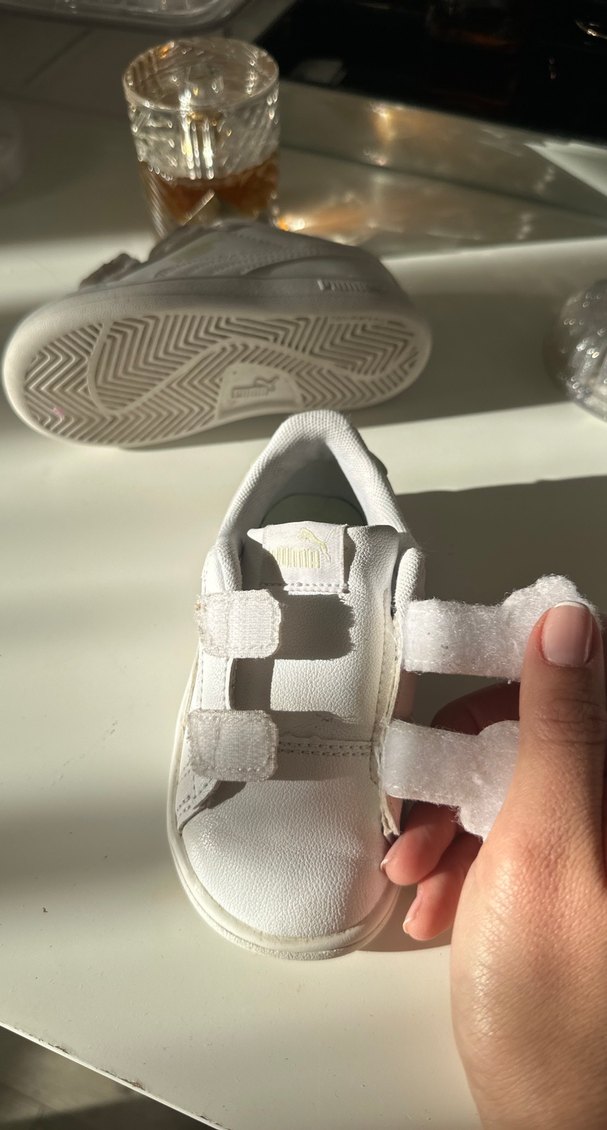 Puma 22 numara beyaz spor ayakkabı - Görsel 5