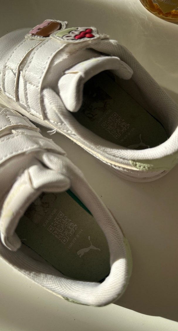 Puma 22 numara beyaz spor ayakkabı - Görsel 2