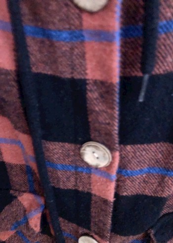 Kapüşonlu Oduncu Gömleği Kadın - Görsel 6