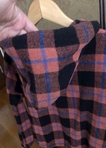 Kapüşonlu Oduncu Gömleği Kadın - Görsel 4