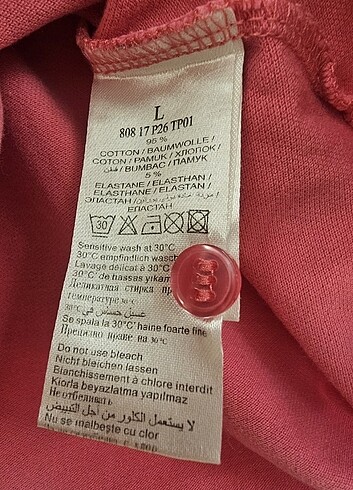 l Beden Polo yaka pembe tişört