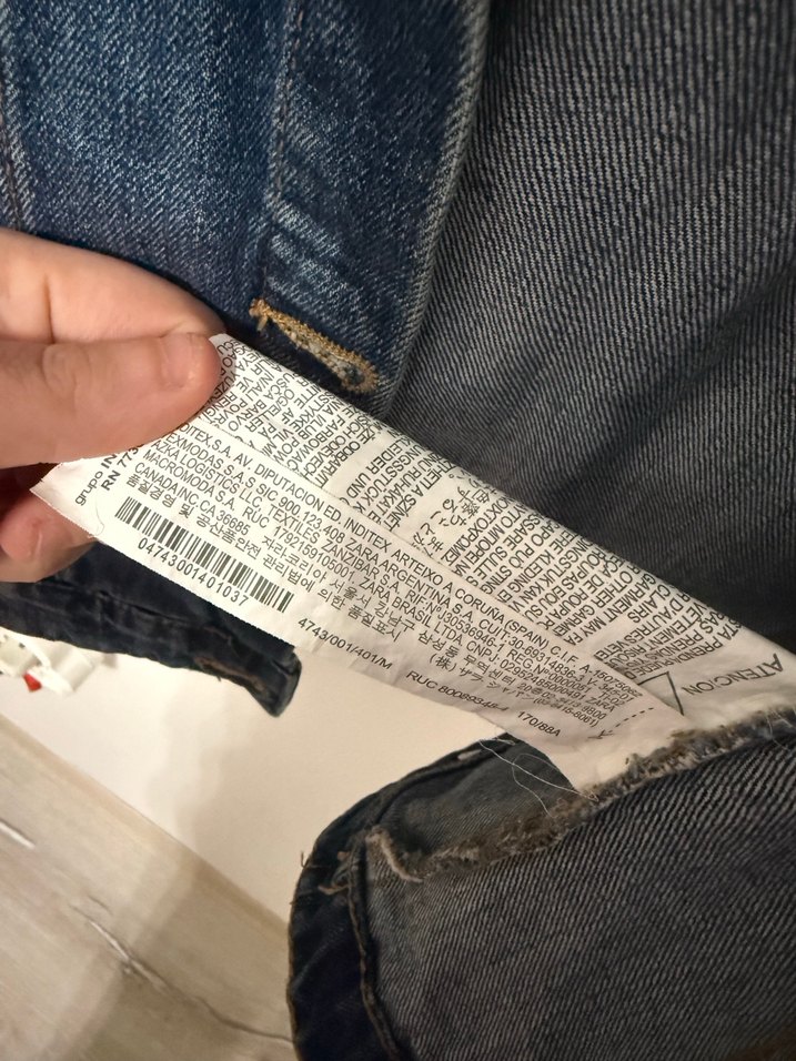 Kadın Lacivert Denim Ceket Düğmeli - Görsel 3