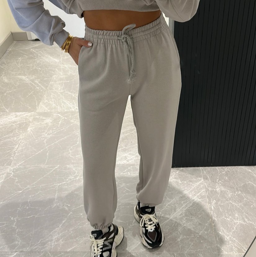 Gri Kadın Eşofman Takımı İki İplik - Görsel 3