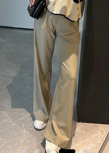 Vizon Kadın Midi Kumaş Pantolon - Görsel 4