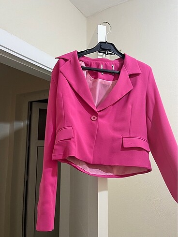Pembe blazer ceket
