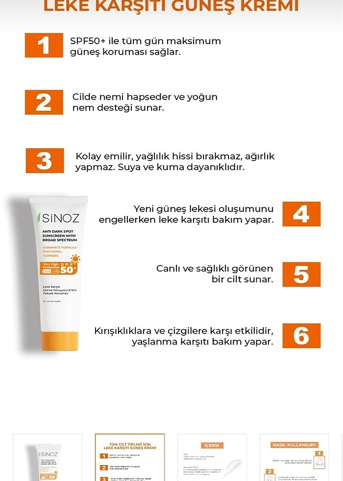 Sinoz Güneş Koruyucu - Görsel 2