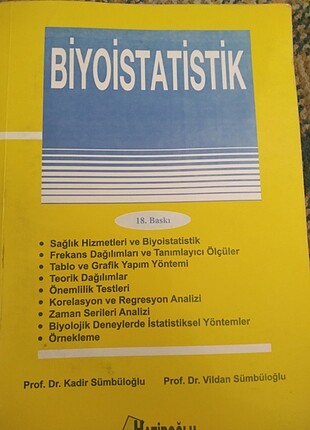 Biyoistatistik Ders kitabı 