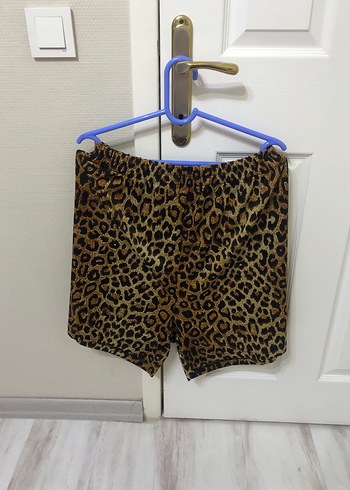 Leopar Desenli mayo ve şortu büyük beden - Görsel 3