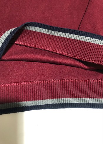 Bordo V Yaka Erkek Triko Kazak - Görsel 4