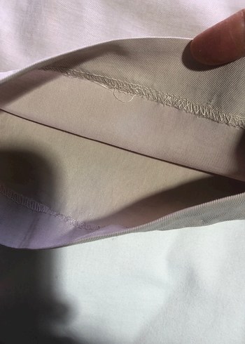 Bej Keten Erkek Pantolon Midi Boy Rahat Kesim - Görsel 4