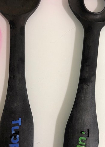 Renkli Tupperware Plastik Mutfak Kaşıkları - Görsel 3