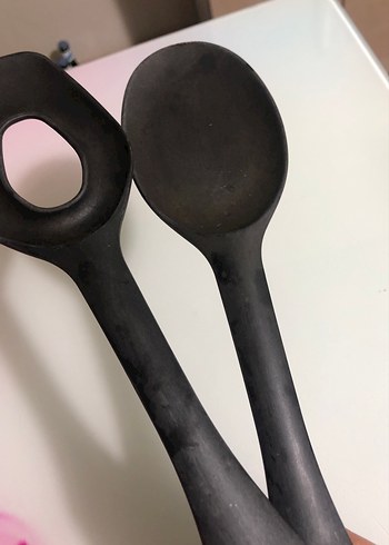 Renkli Tupperware Plastik Mutfak Kaşıkları - Görsel 8