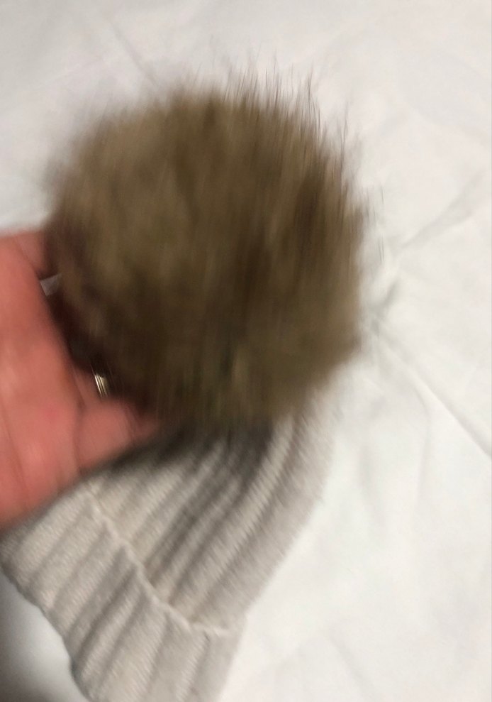 Kürk Detaylı Bej Kadın Bere - Görsel 3