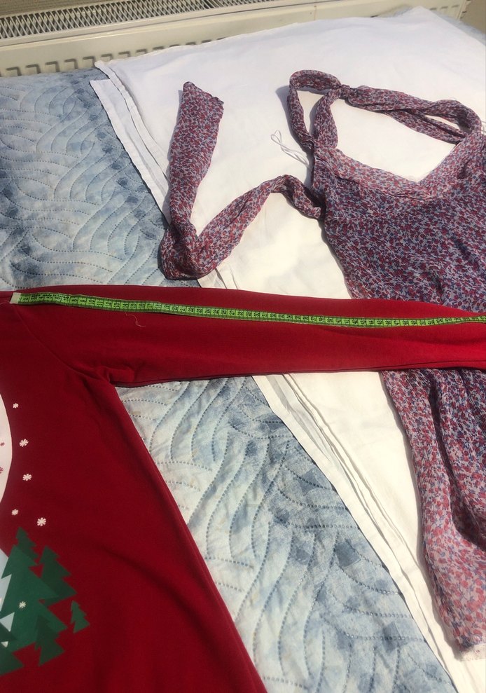 Kız Çocuk Kırmızı Desenli Sweatshirt - Görsel 5