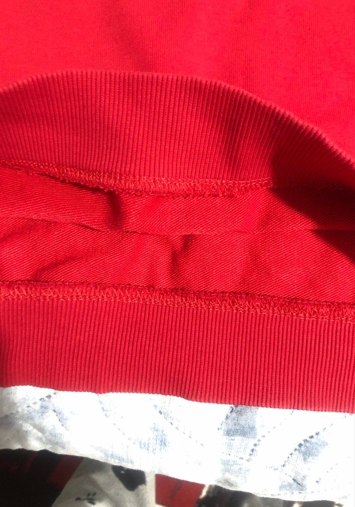 Kız Çocuk Kırmızı Desenli Sweatshirt - Görsel 4