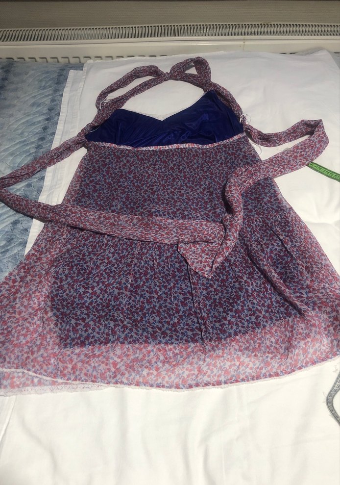 Şifon yazlık elbise astarlı - Görsel 5