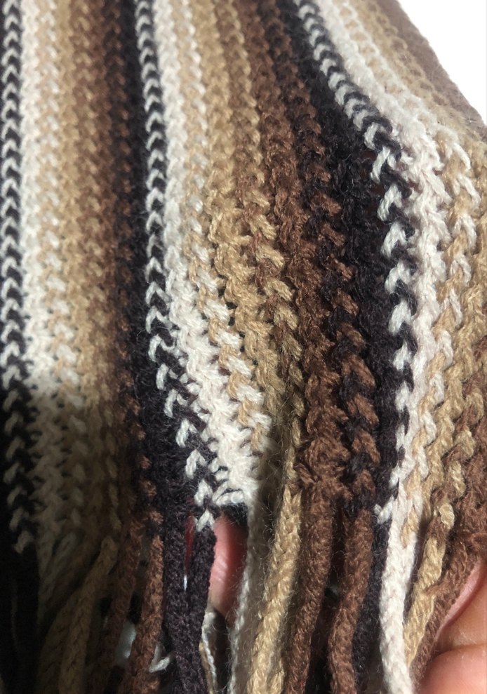 Kahverengi Ponponlu Örgü Kadın Bere ve atkı - Görsel 5