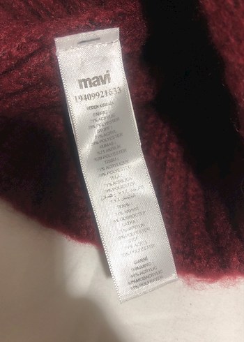 Bordo Kürklü Kadın Bere Mavi marka - Görsel 4