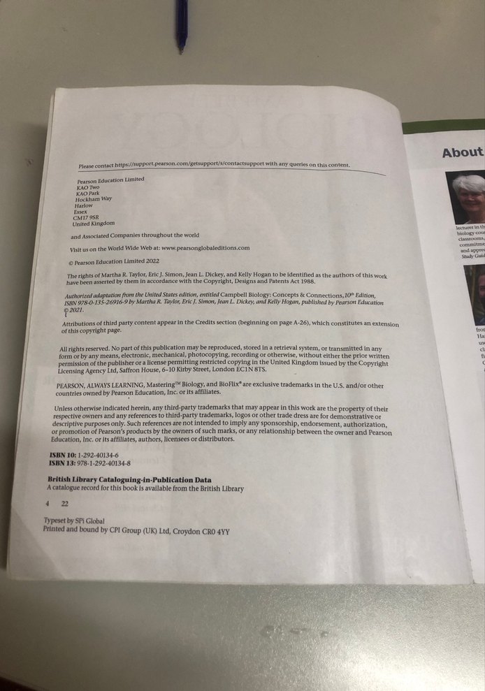 Campbell Biology 10. Baskı Global Edition - Görsel 2