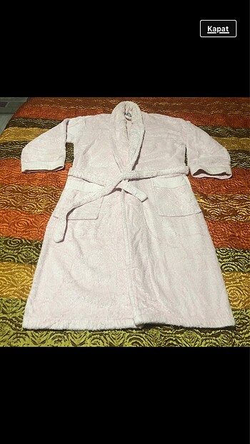 Bornoz şeker pembe