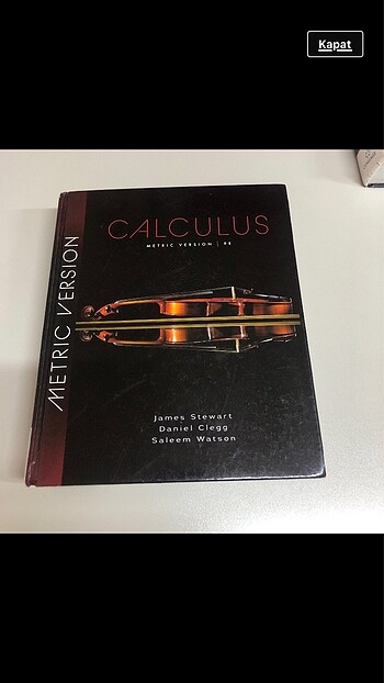 Calculus Metric ciltli orjinal