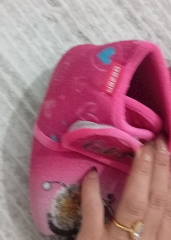 Kız Çocuk Pembe Baskılı Sıcak ev  Terlik pufidik - Görsel 2