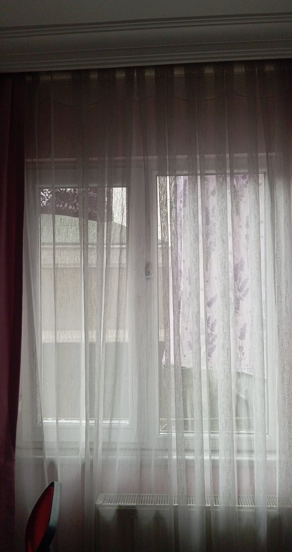 Bohem Tarzı Beyaz Gri Tül Perde - Görsel 5